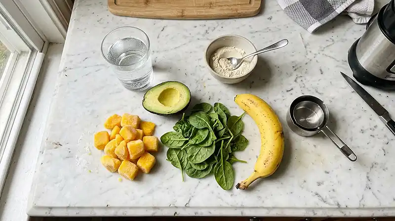 Ingredients for Avocado Banana Smoothie