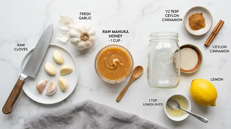 Ingredients for Dr William Li Honey Recipe