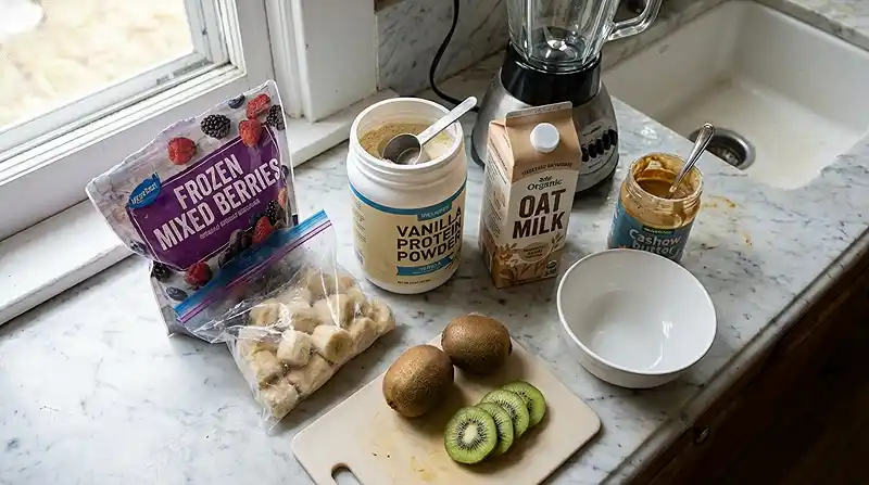 Ingredients for Protein Smoothie Bowl