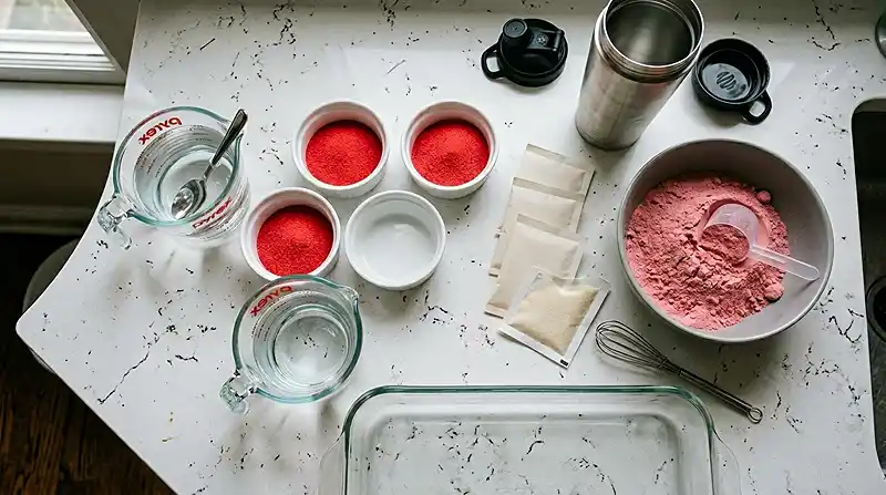 Ingredients for healthy High Protein Gelatin Power Cubes
