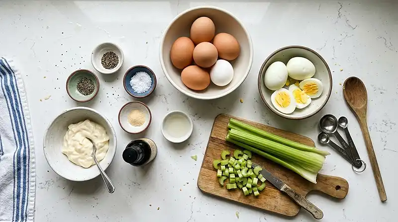 Ingredients for masters egg salad recipe