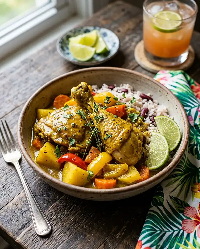 Jamaican Curry Chicken Bowl