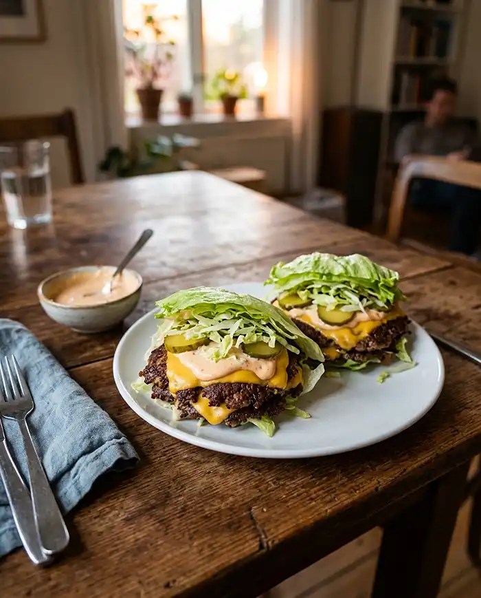 Keto Big Mac Smash Burgers Recipe