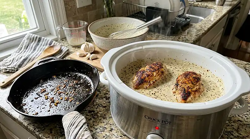 Make the Crock Pot Angel Chicken