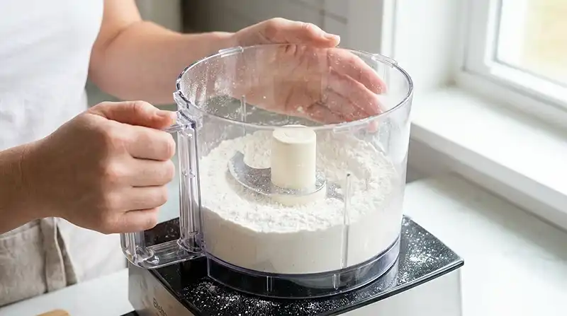 Making the Rhubarb Scones