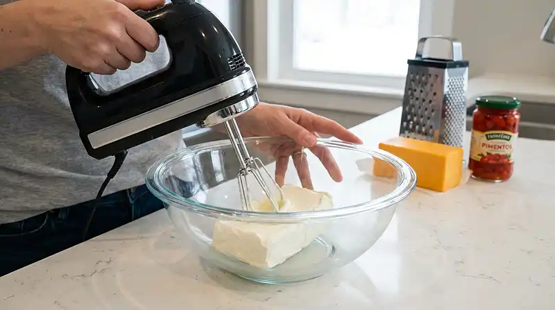 Masters Pimento Cheese Recipe 4 Making the masters pimento cheese recipe