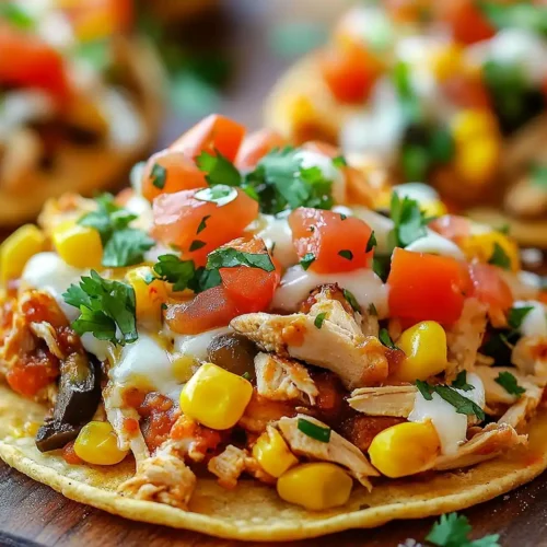 Mexican Rotisserie Chicken Tostadas