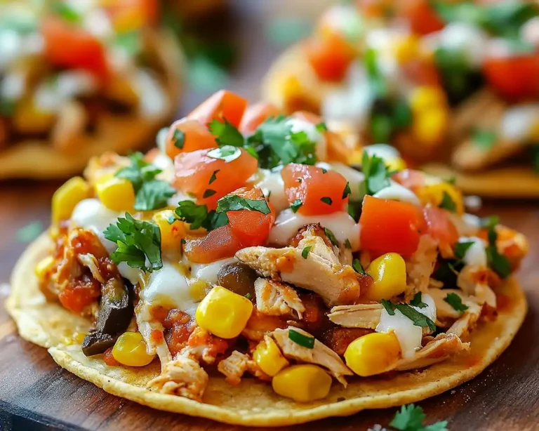 Mexican Rotisserie Chicken Tostadas