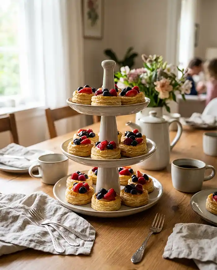 Mini Fruit Tarts with Puff Pastry 5 How to Make Mini Fruit Tarts with Puff Pastry