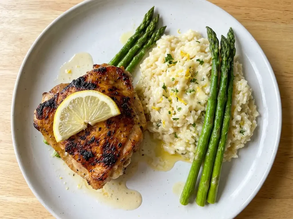 One-Pan Lemon Herb Chicken and Asparagus Recipe