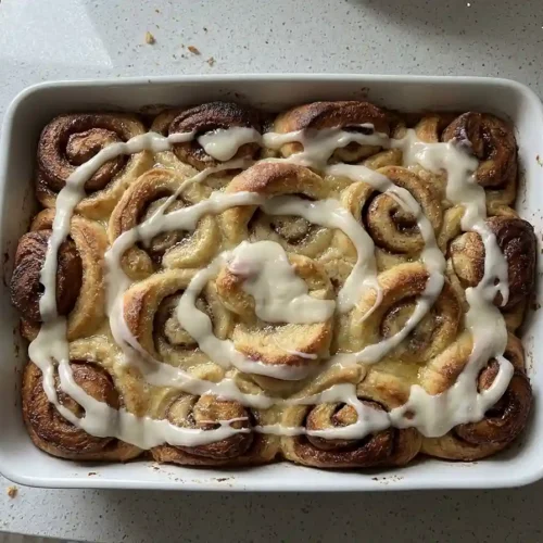 Overnight Cinnamon Roll Casserole