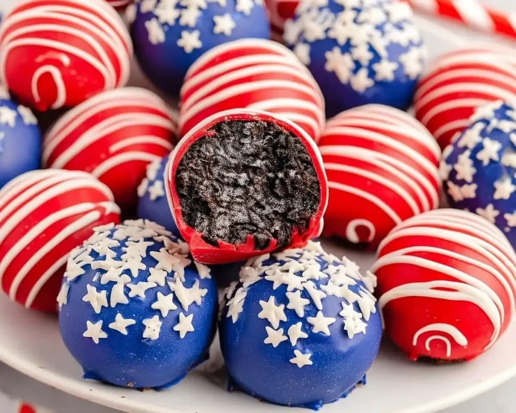 Patriotic Oreo Balls Recipe