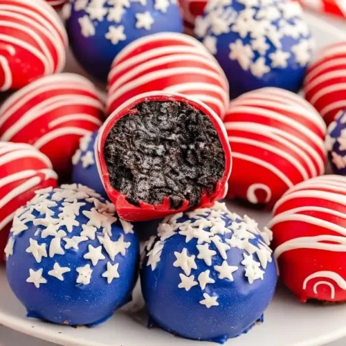 Patriotic Oreo Balls Recipe