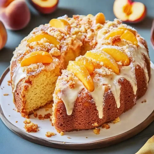 Peach Cobbler Pound Cake