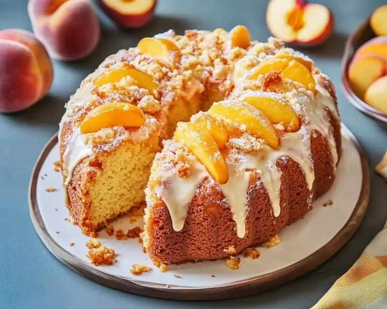 Peach Cobbler Pound Cake