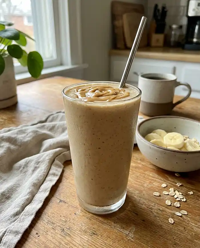 Peanut Butter Oatmeal Smoothie Recipe