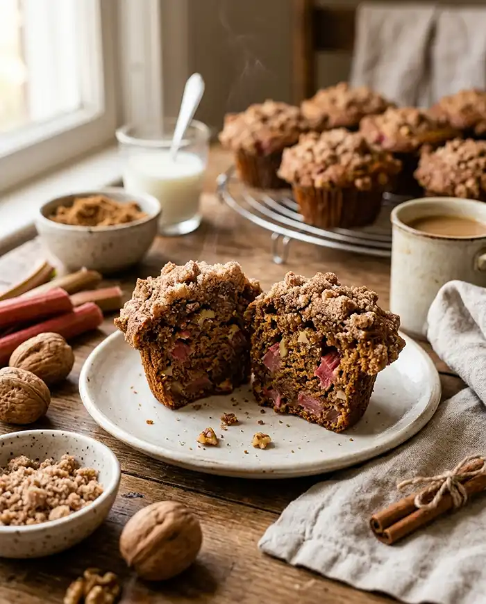 Perfect Rhubarb Muffins