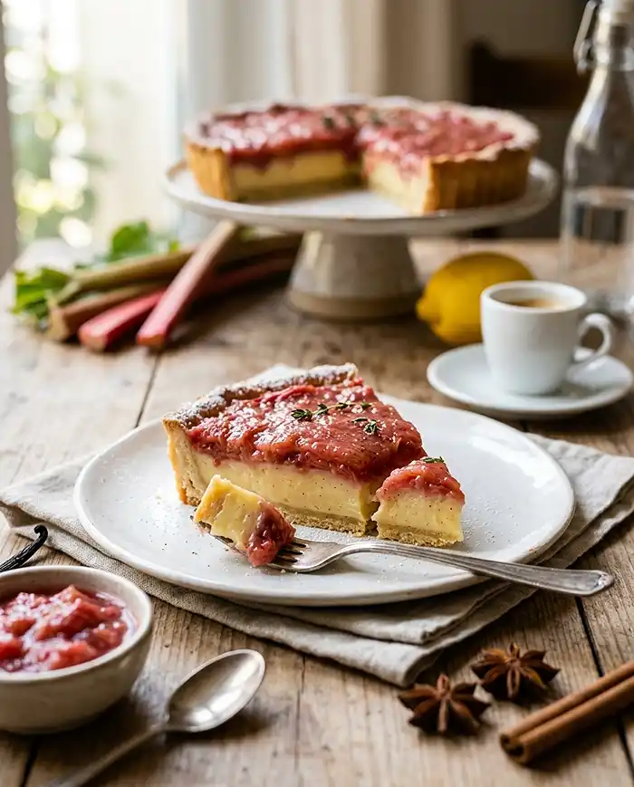 Rhubarb Custard Tart Recipe