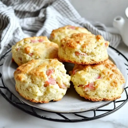 Rhubarb Scones