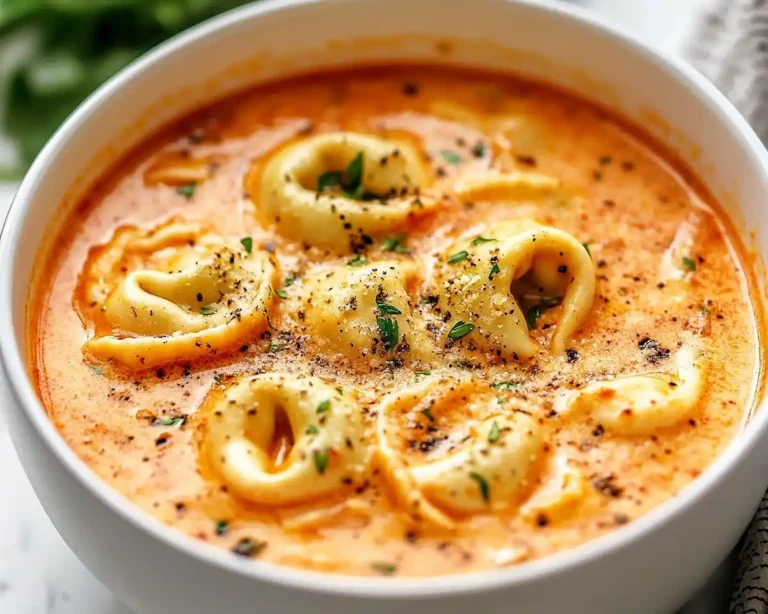 Simple Tomato Tortellini Soup