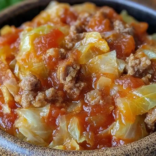 Slow Cooker Unstuffed Cabbage Rolls