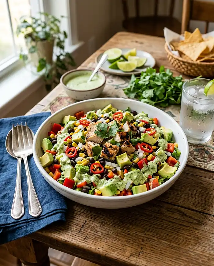 Summer Grilled Chicken Avocado Salad