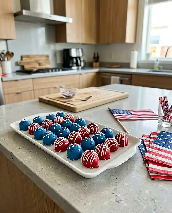 Sweet Patriotic Oreo Balls Recipe