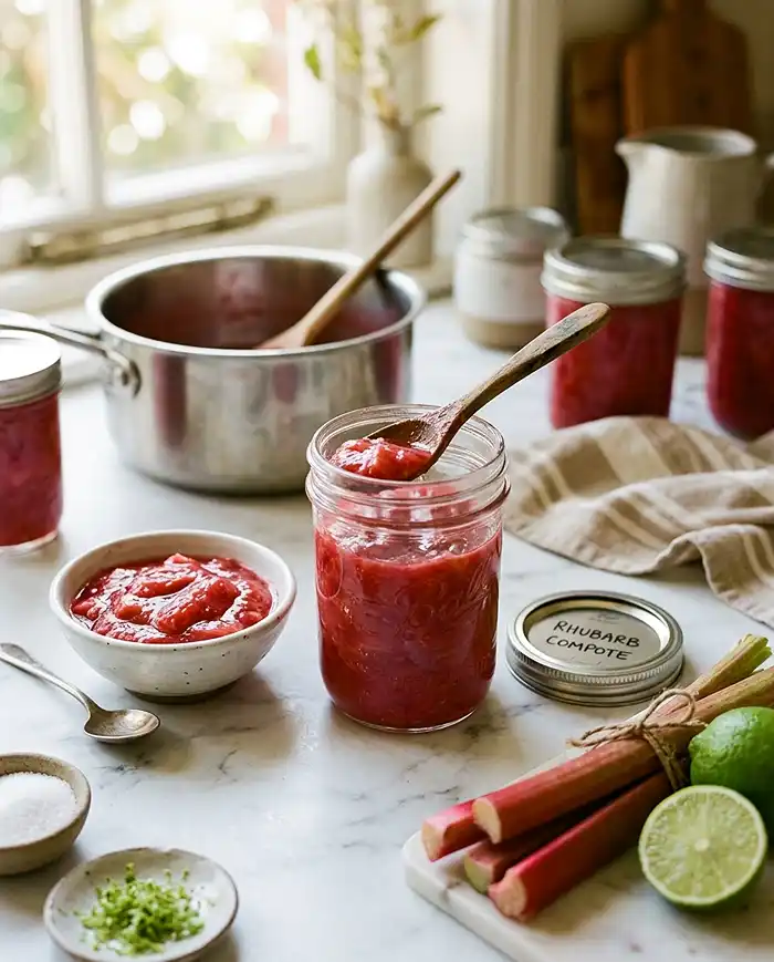 3-ingredient Stewed Rhubarb Recipe