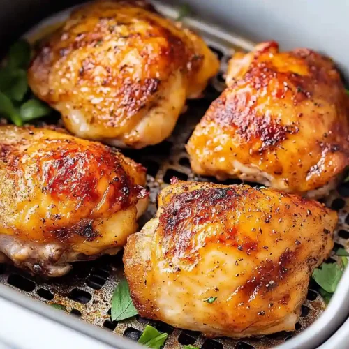 Air Fryer Crispy Chicken Thighs