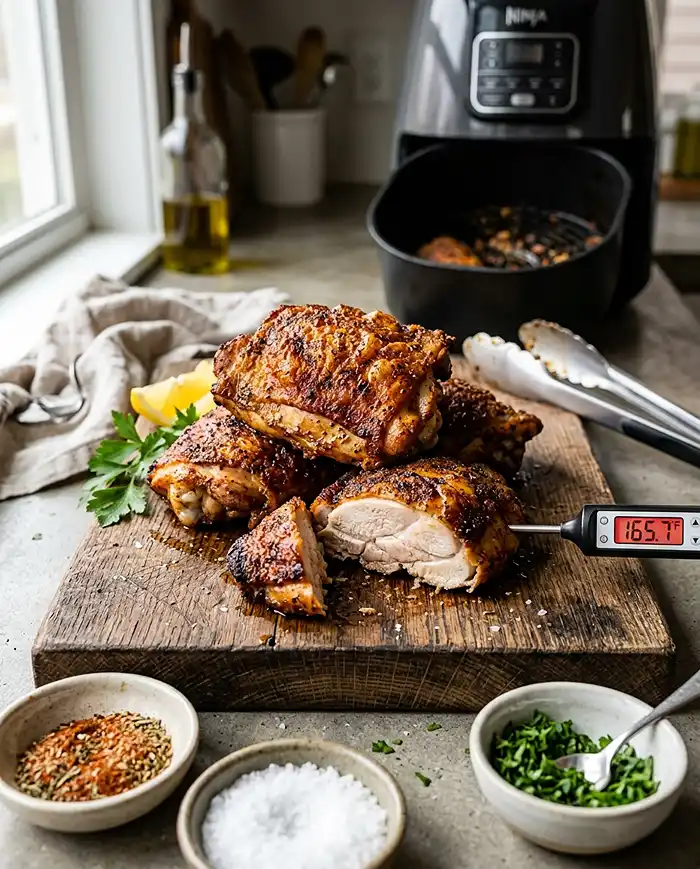 Air Fryer Crispy Chicken Thighs Recipe