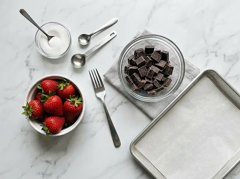 Chocolate Covered Strawberry Bites Ingredients