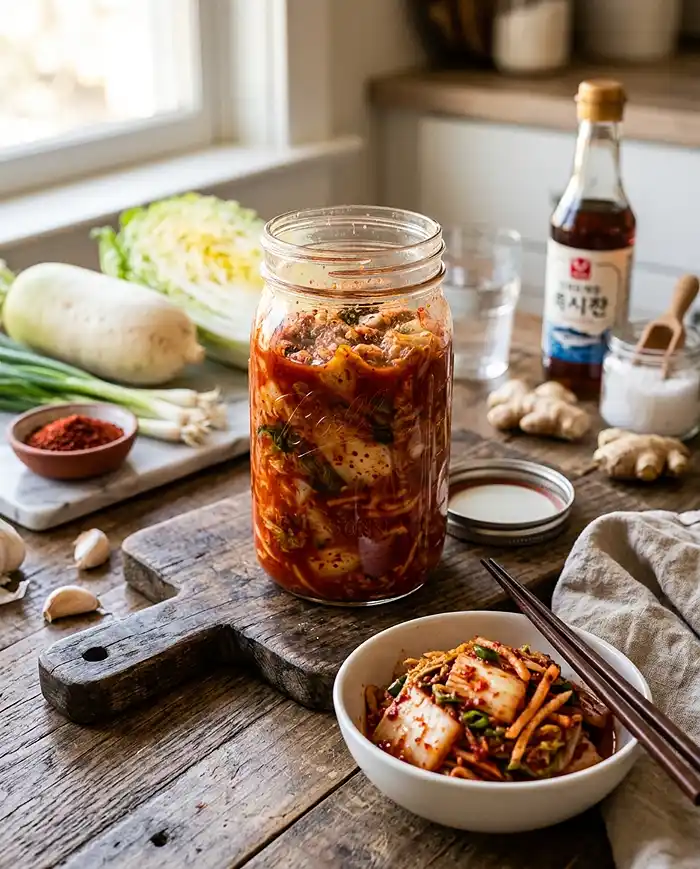 Easy fermented cabbage kimchi recipe​