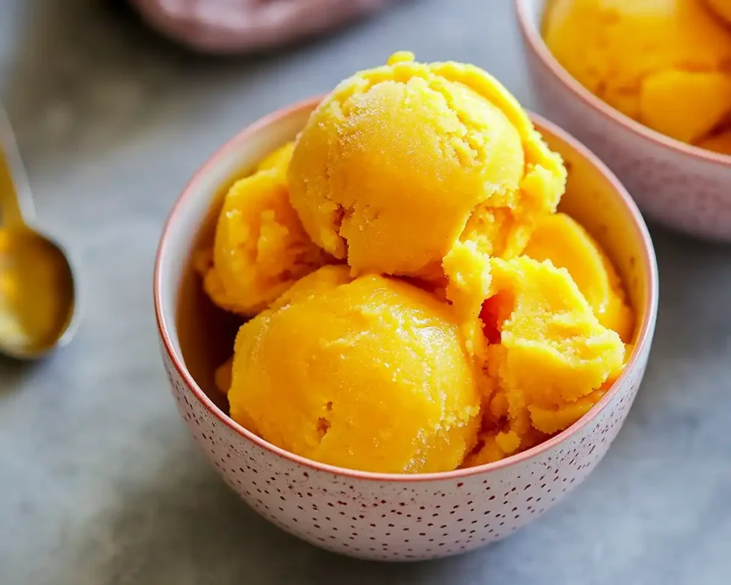 Homemade Mango Sorbet