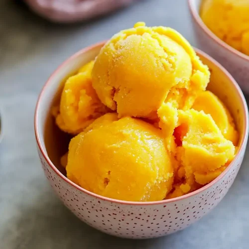 Homemade Mango Sorbet