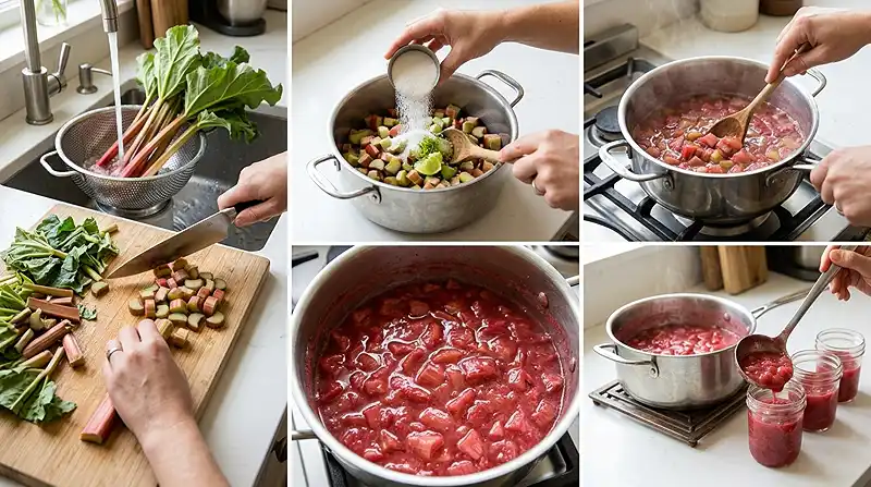 How to Make 3-ingredient Stewed Rhubarb