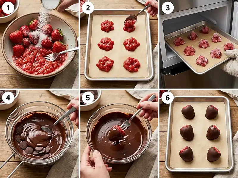 How to Make Chocolate Covered Strawberry Bites