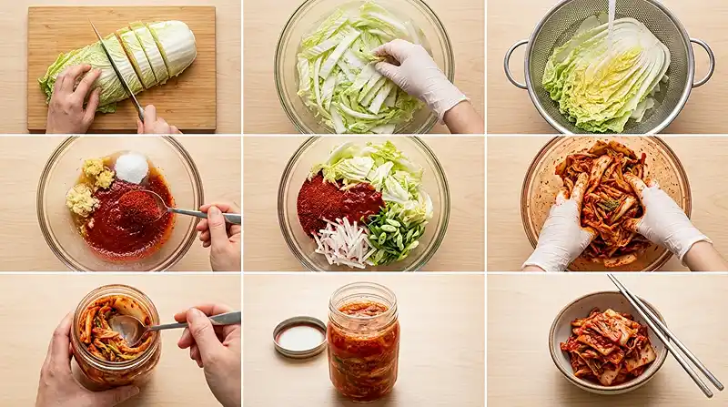 How to Make Traditional napa cabbage kimchi