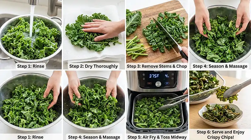 How to Make air fryer kale chips recipe