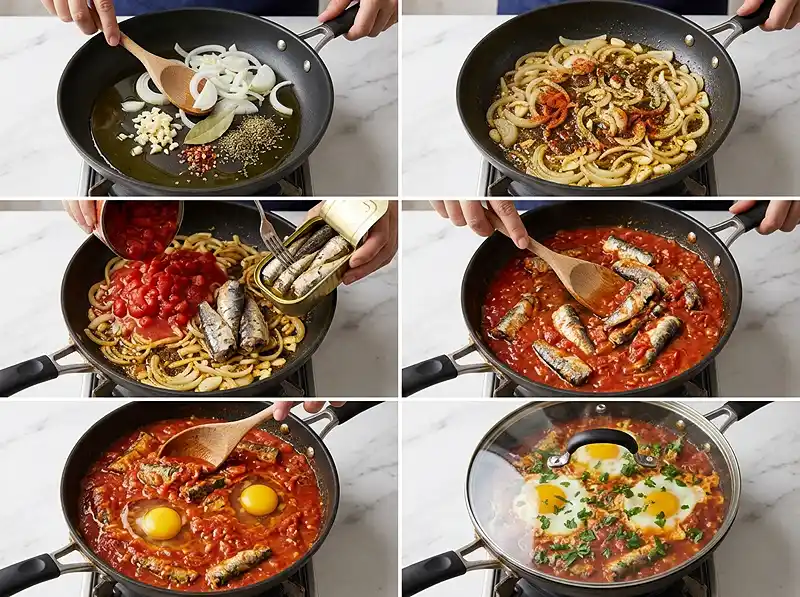 How to Make cocosardines and egg recipe