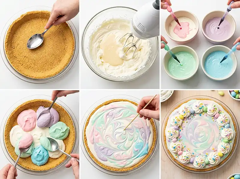 Easter Swirl Pie 4 How to Make easter swirl pie