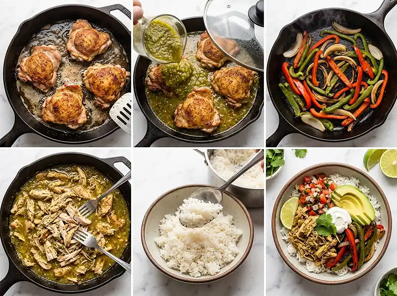 5-Ingredient Chicken Fajita Bowls 4 How to make 5-Ingredient Chicken Fajita Bowls