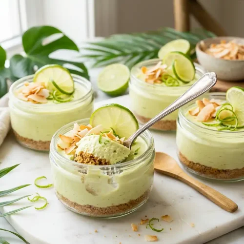 No Bake Key Lime Cheesecake Cups