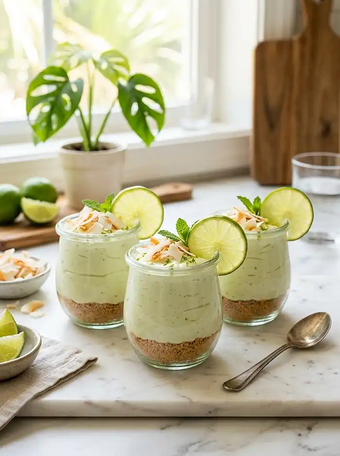 No Bake Key Lime Cheesecake Cups Recipe