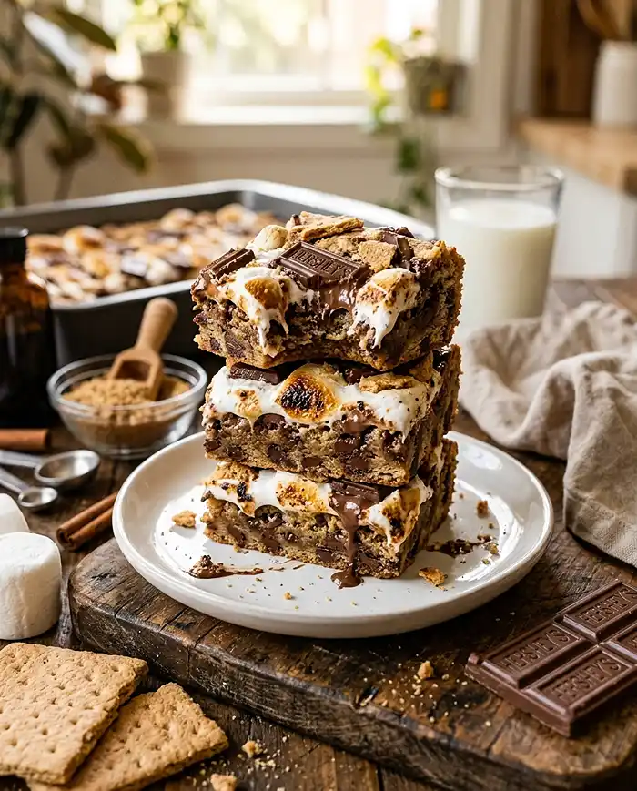 S'mores Cookie Bars Recipe