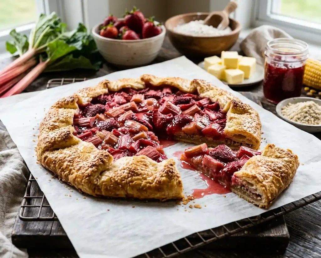 Strawberry Rhubarb Galette