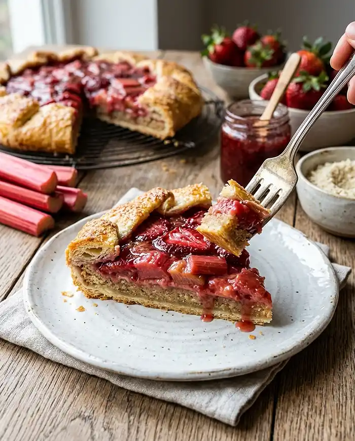 Strawberry Rhubarb Galette Recipe