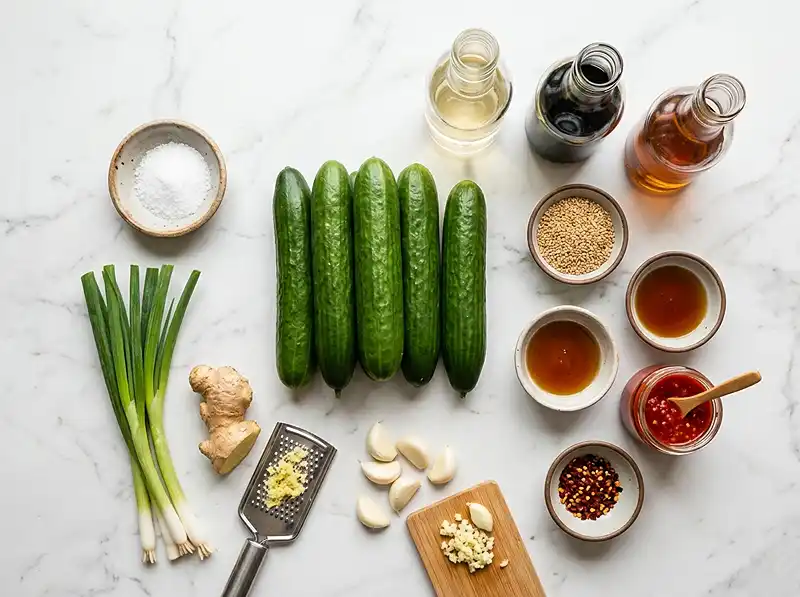 Asian Cucumber Salad Recipe Simple 3 asian cucumber salad recipe simple Ingredients
