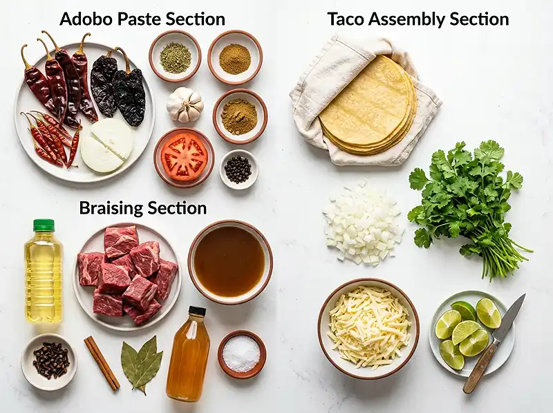birria tacos recipe Ingredients