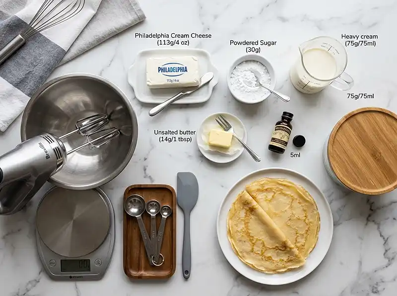 crepe cream cheese filling recipe Ingredients