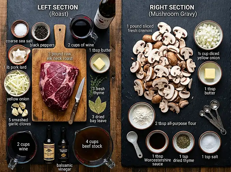 crock pot elk roast recipe Ingredients